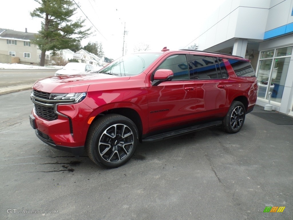 2021 Suburban RST 4WD - Cherry Red Tintcoat / Jet Black/Victory Red photo #1