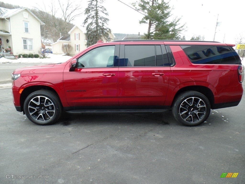 2021 Suburban RST 4WD - Cherry Red Tintcoat / Jet Black/Victory Red photo #9