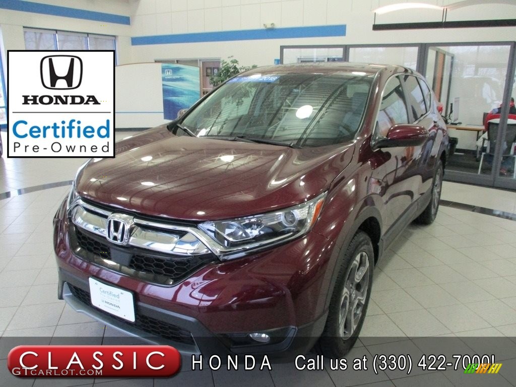 2018 CR-V EX-L AWD - Basque Red Pearl II / Ivory photo #1