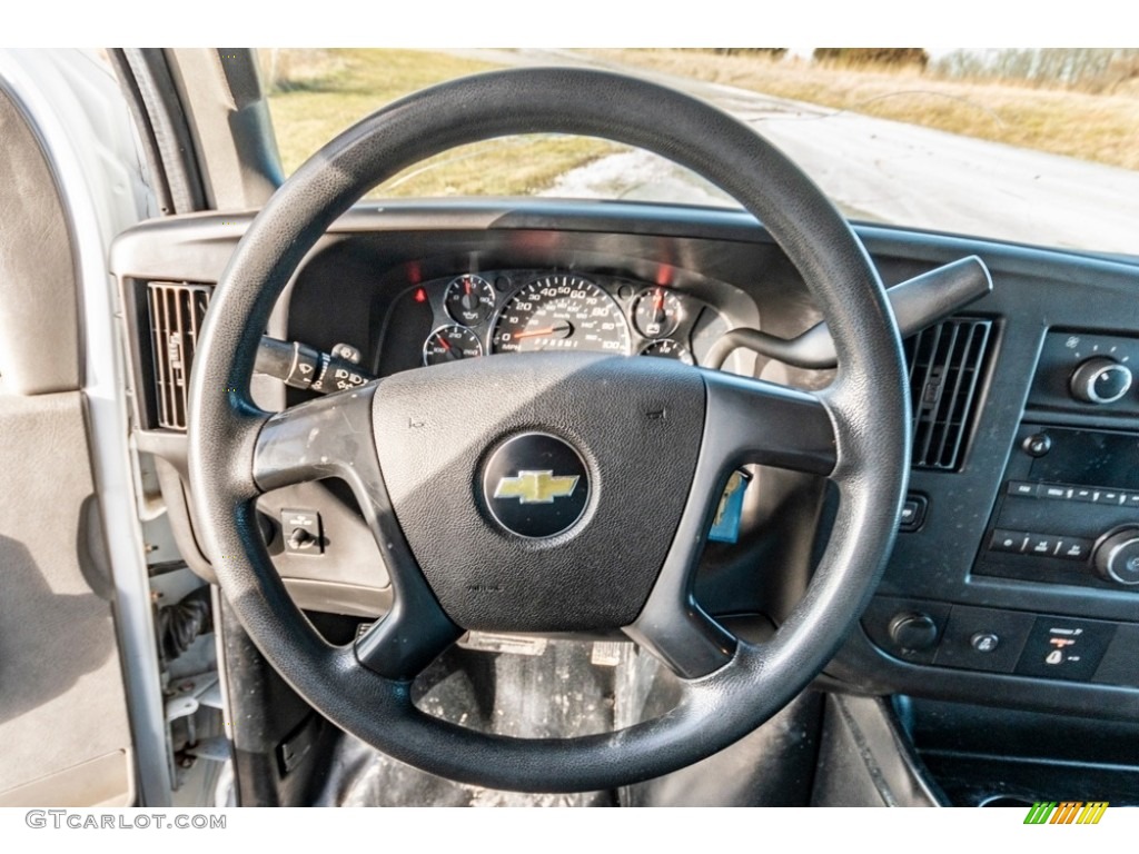 2016 Chevrolet Express Cutaway 3500 Service Utility Truck Medium Pewter Steering Wheel Photo #140726667