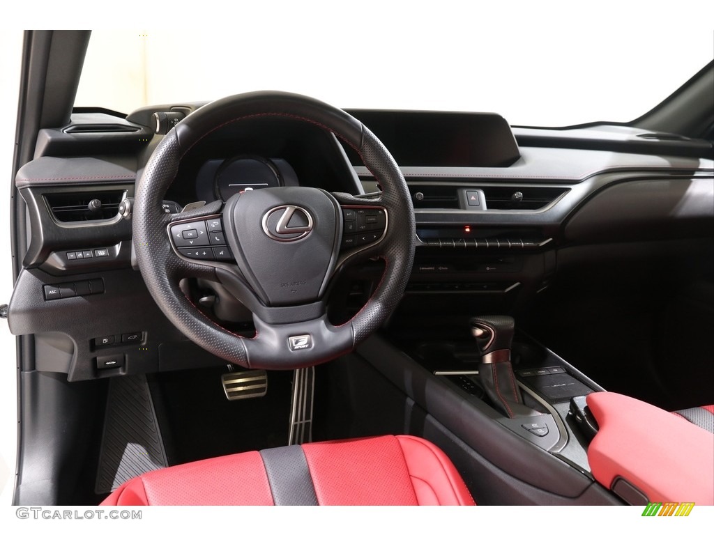 2020 Lexus UX 250h F Sport AWD Circuit Red Dashboard Photo #140727873