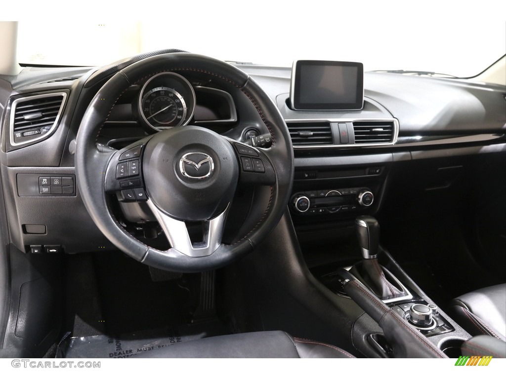 2015 Mazda MAZDA3 i Grand Touring 5 Door Black Dashboard Photo #140728164