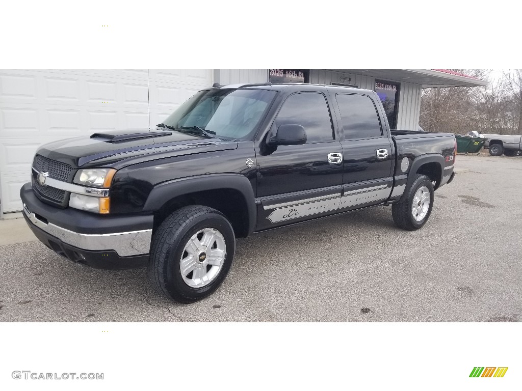 2005 Silverado 1500 Z71 Crew Cab 4x4 - Black / Dark Charcoal photo #1