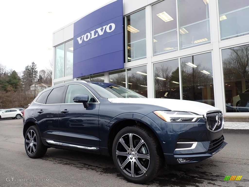 2021 XC60 T5 AWD Inscription - Denim Blue Metallic / Blonde/Charcoal photo #1