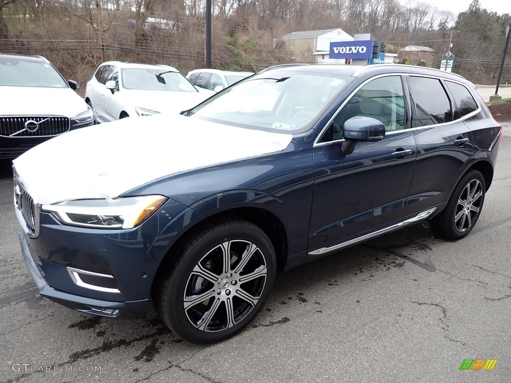 2021 XC60 T5 AWD Inscription - Denim Blue Metallic / Blonde/Charcoal photo #5