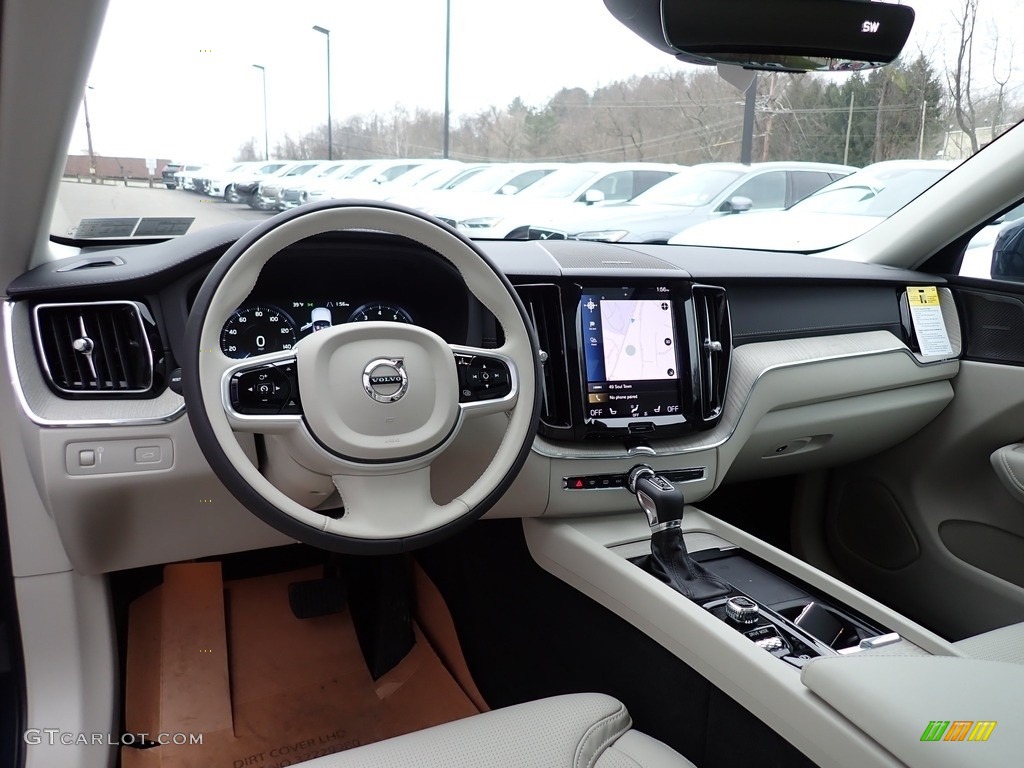 2021 XC60 T5 AWD Inscription - Denim Blue Metallic / Blonde/Charcoal photo #9