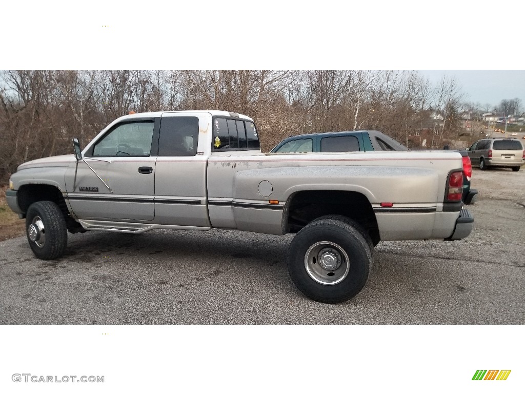 1997 Ram 3500 Laramie Extended Cab 4x4 - Light Driftwood Metallic / Beige photo #1