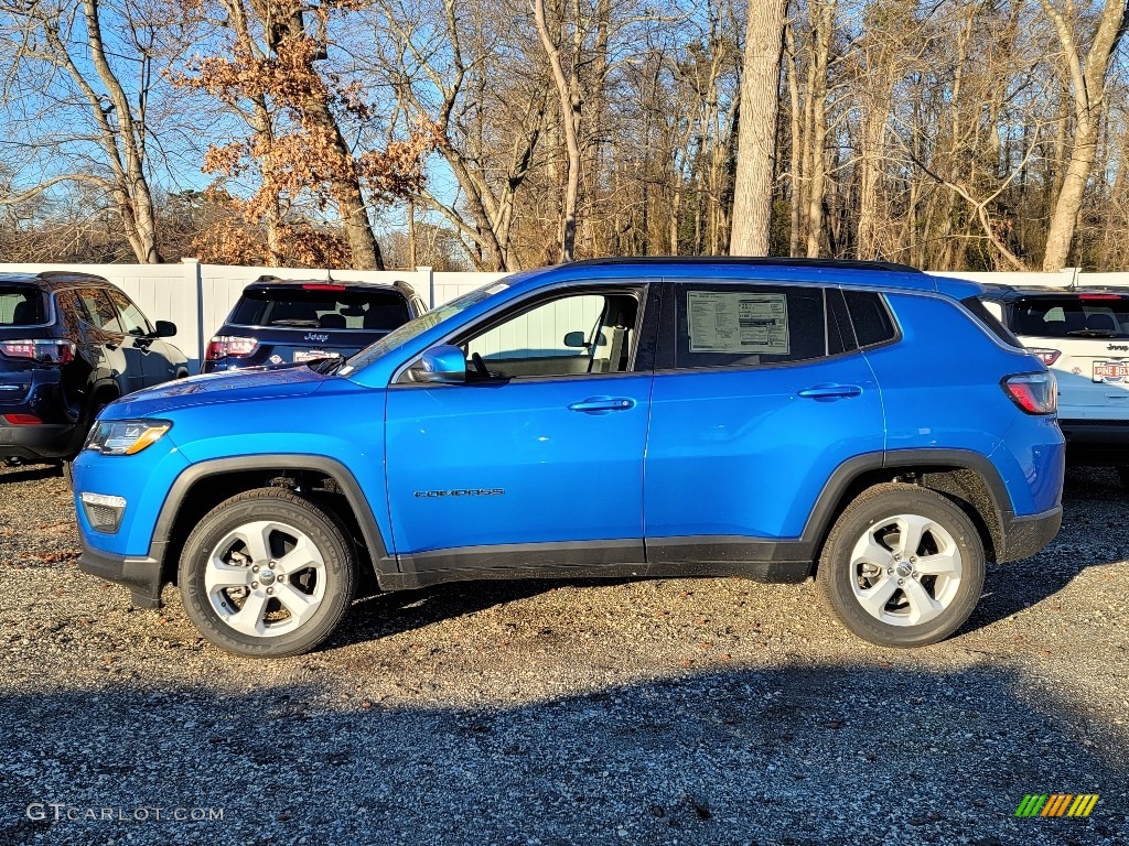 Laser Blue Pearl 2021 Jeep Compass Latitude 4x4 Exterior Photo #140730505