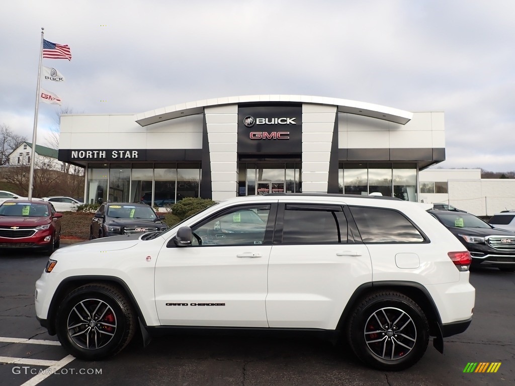 2017 Grand Cherokee Trailhawk 4x4 - Bright White / Black/Dark Ruby Red photo #1