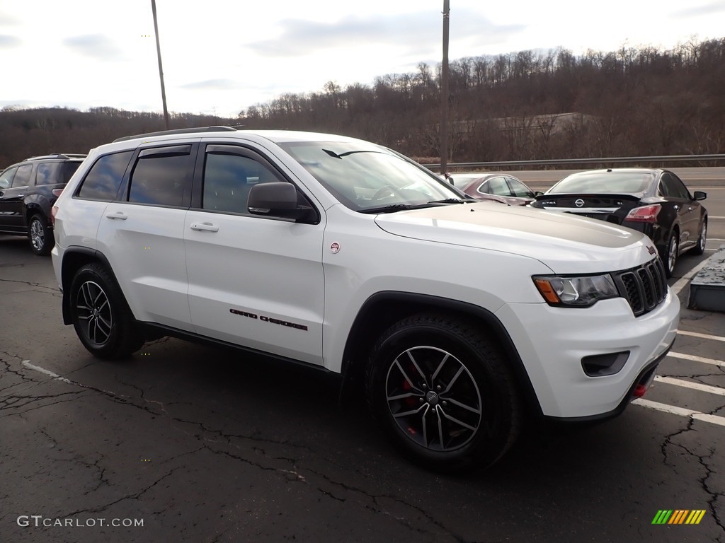 2017 Grand Cherokee Trailhawk 4x4 - Bright White / Black/Dark Ruby Red photo #4