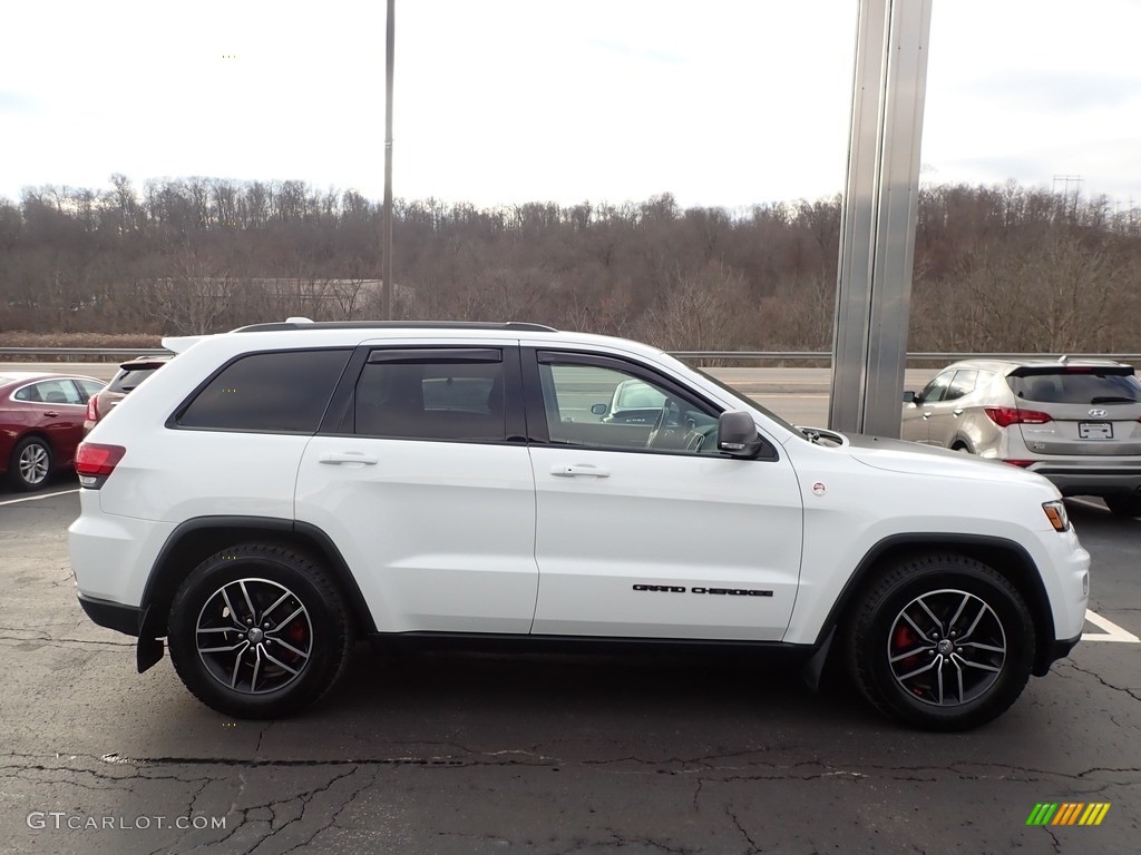 2017 Grand Cherokee Trailhawk 4x4 - Bright White / Black/Dark Ruby Red photo #5