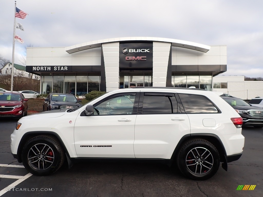 2017 Grand Cherokee Trailhawk 4x4 - Bright White / Black/Dark Ruby Red photo #14