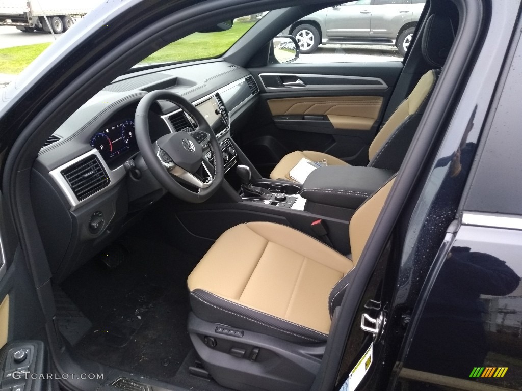 Dark Beige/Black Interior 2021 Volkswagen Atlas Cross Sport SEL 4Motion Photo #140731640