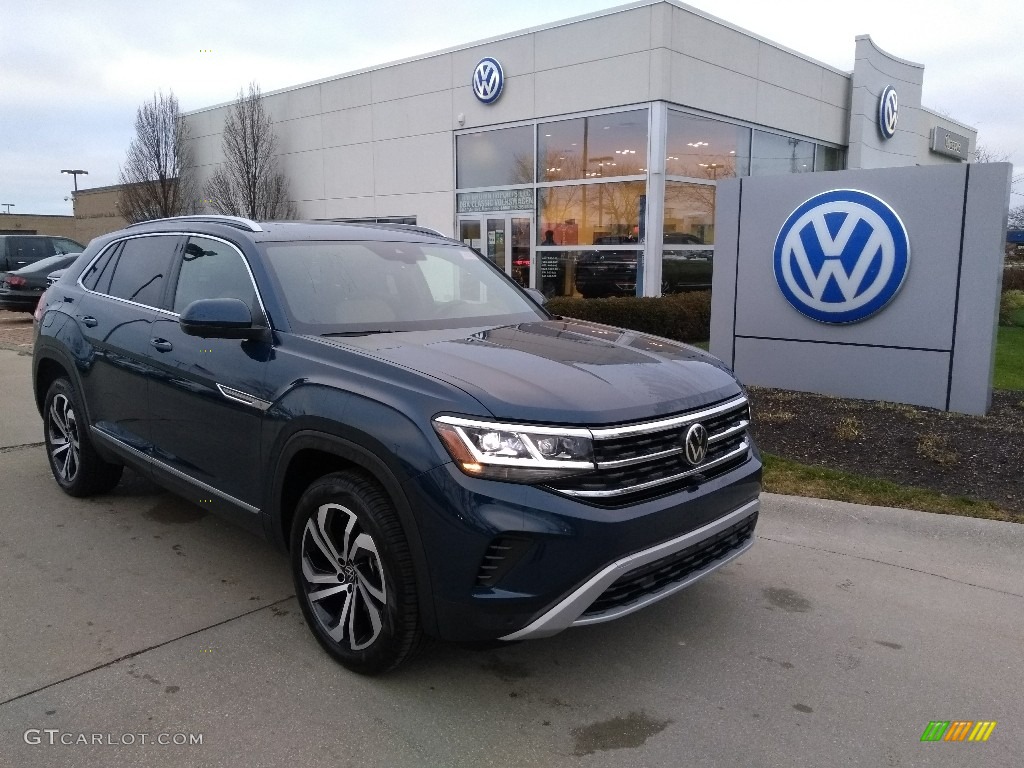 Tourmaline Blue Metallic 2021 Volkswagen Atlas Cross Sport SEL 4Motion Exterior Photo #140731865