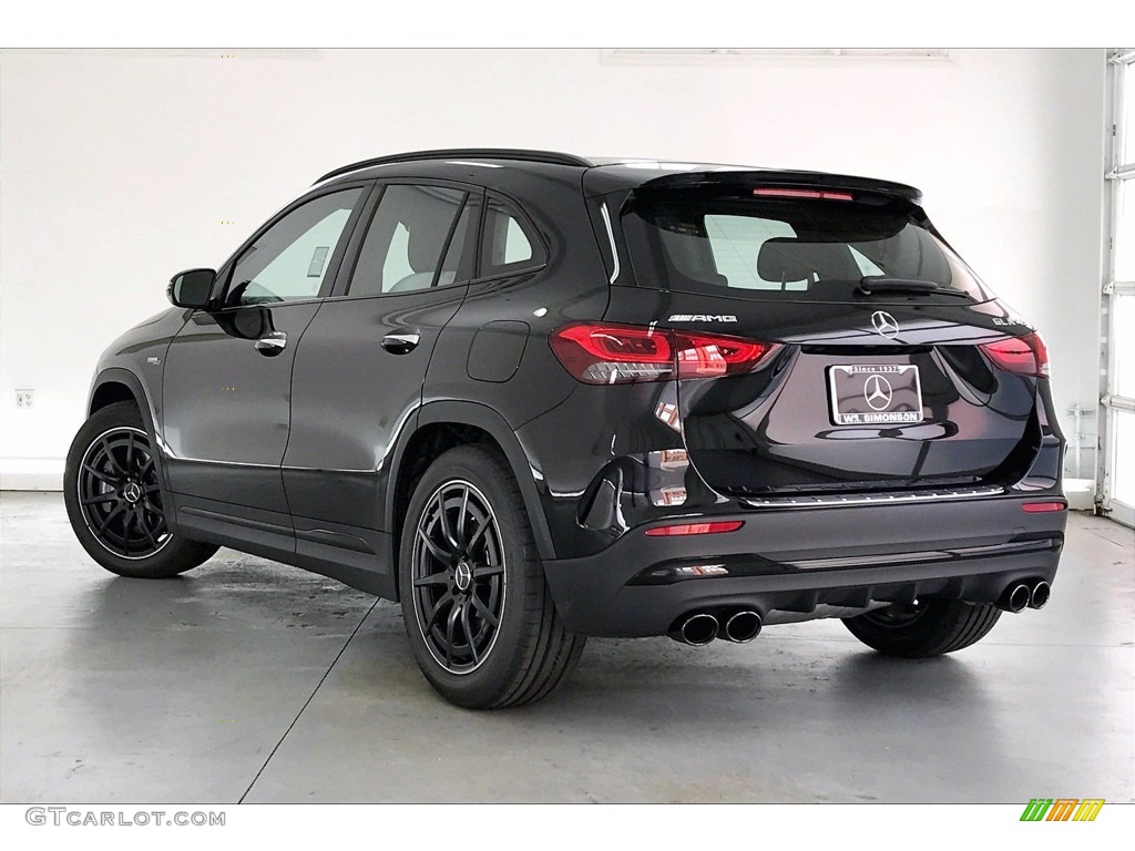 2021 GLA AMG 45 4Matic - Cosmos Black Metallic / Neva Grey/Black photo #2