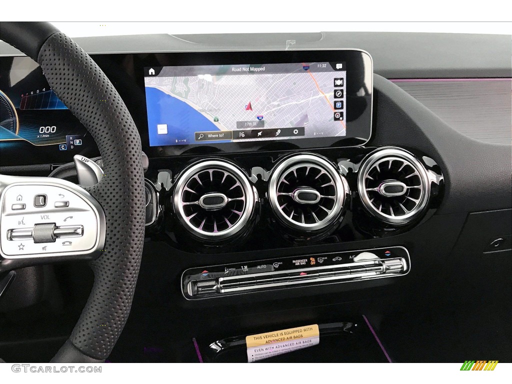 2021 GLA AMG 45 4Matic - Cosmos Black Metallic / Neva Grey/Black photo #6