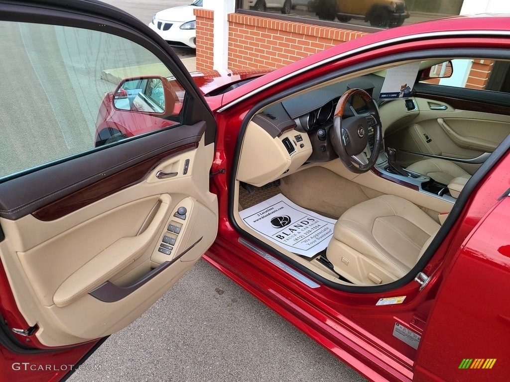 2013 CTS 3.6 Sedan - Crystal Red Tintcoat / Cashmere/Cocoa photo #3
