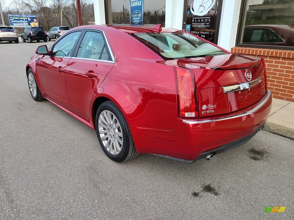 2013 CTS 3.6 Sedan - Crystal Red Tintcoat / Cashmere/Cocoa photo #36