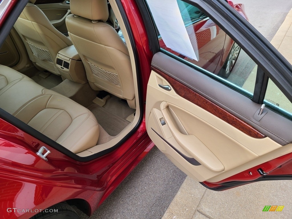 2013 CTS 3.6 Sedan - Crystal Red Tintcoat / Cashmere/Cocoa photo #43