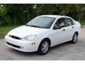 2001 Cloud 9 White Ford Focus SE Sedan  photo #1