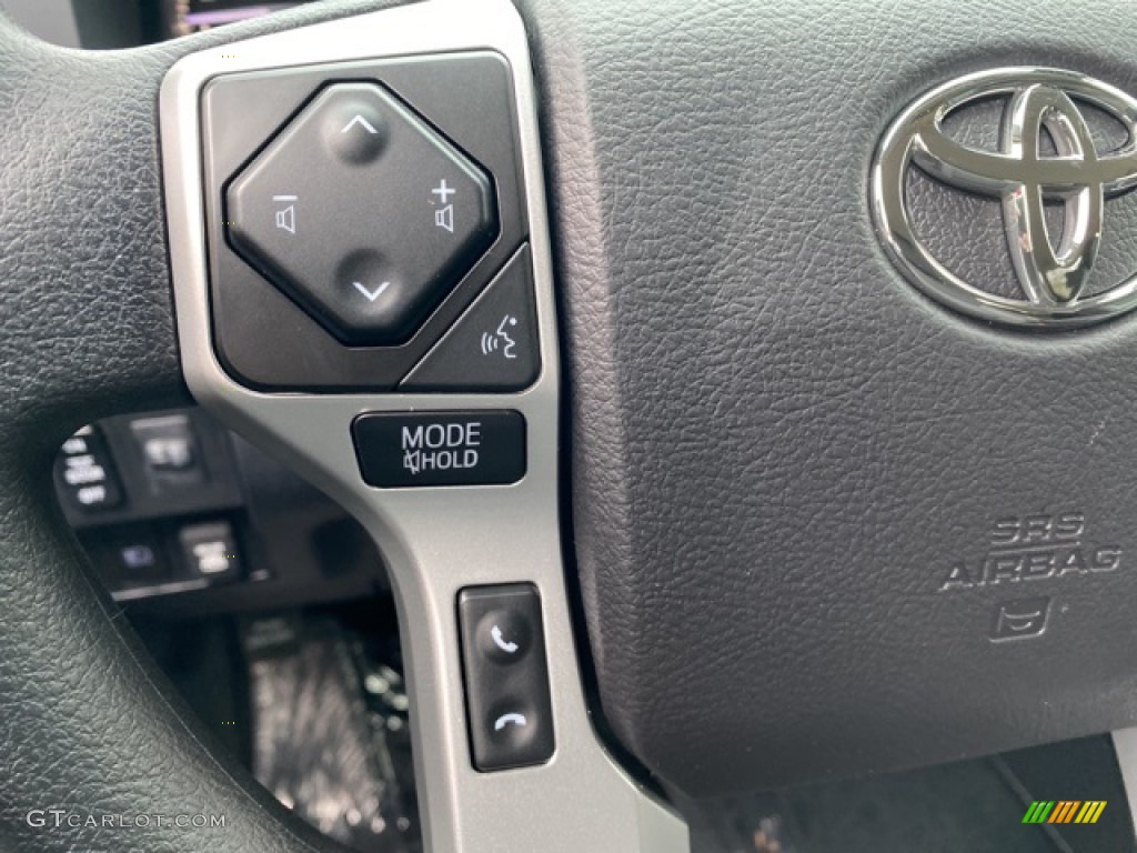 2021 Toyota Tundra SR5 CrewMax 4x4 Black Steering Wheel Photo #140735613