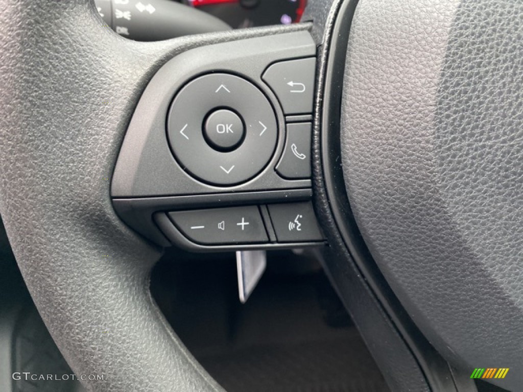 2021 Toyota RAV4 LE AWD Black Steering Wheel Photo #140738115