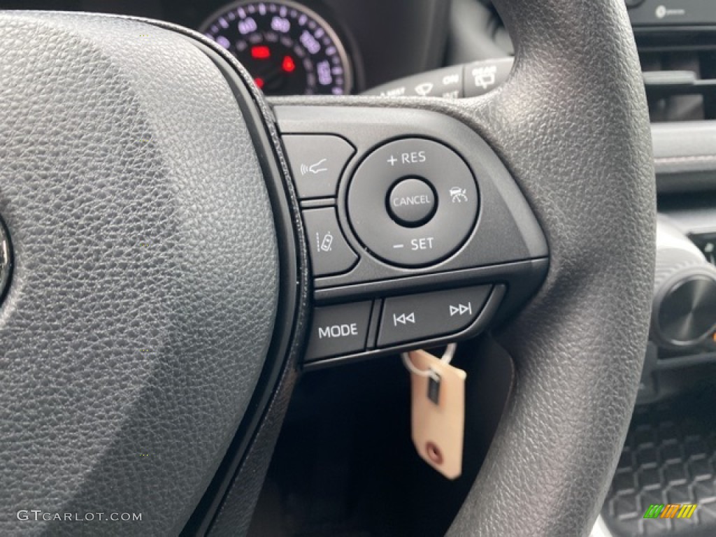 2021 Toyota RAV4 LE AWD Black Steering Wheel Photo #140738139
