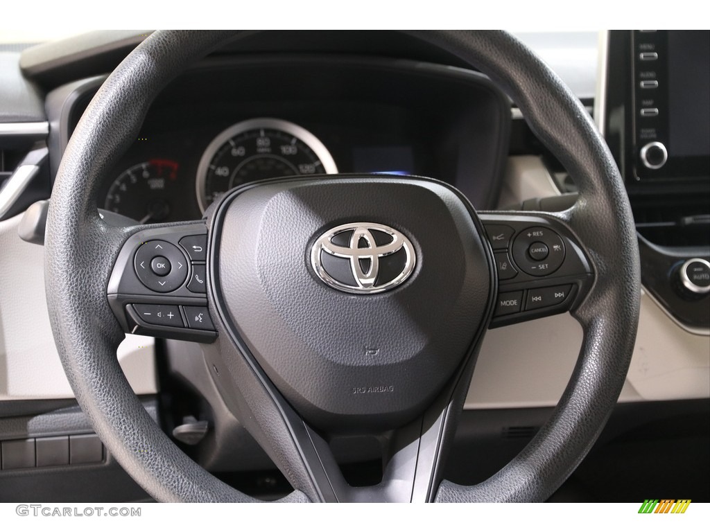 2020 Toyota Corolla LE Light Gray Steering Wheel Photo #140739123