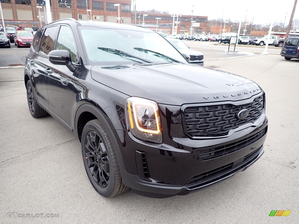 2021 Telluride EX AWD - Ebony Black / Black photo #3