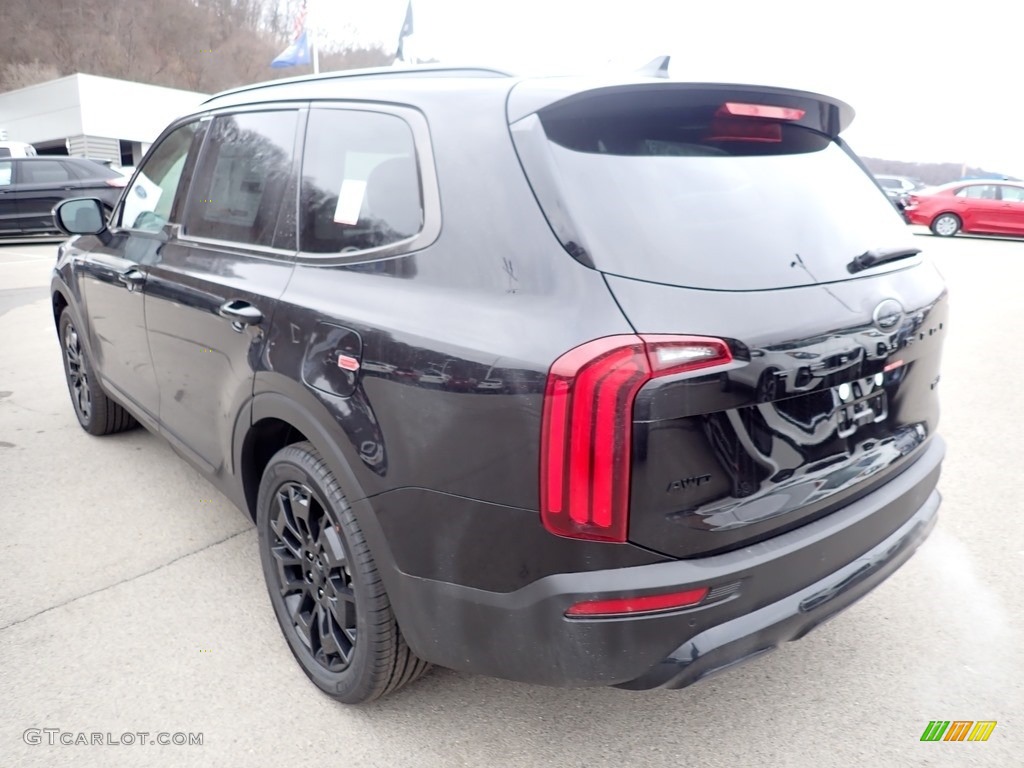 2021 Telluride EX AWD - Ebony Black / Black photo #6