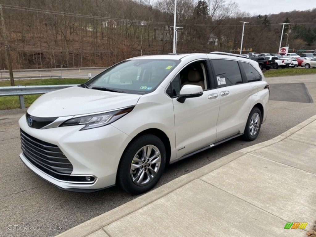 Blizzard White Pearl 2021 Toyota Sienna Limited AWD Hybrid Exterior Photo #140739678