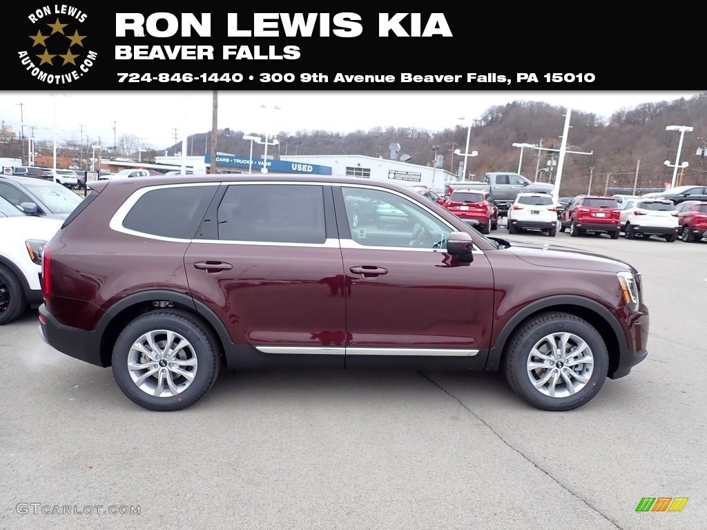 2021 Telluride LX AWD - Sangria / Black photo #1