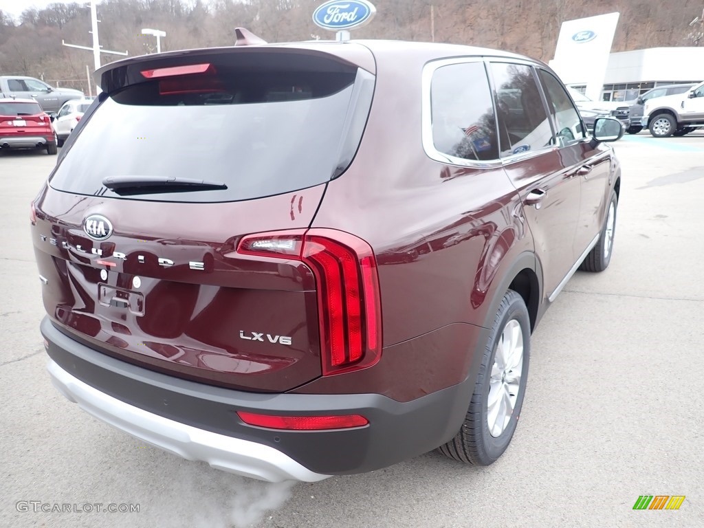 2021 Telluride LX AWD - Sangria / Black photo #2