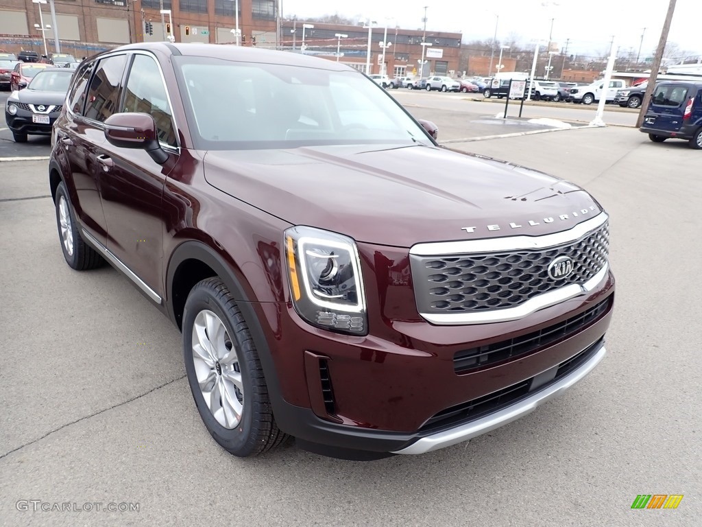 2021 Telluride LX AWD - Sangria / Black photo #3