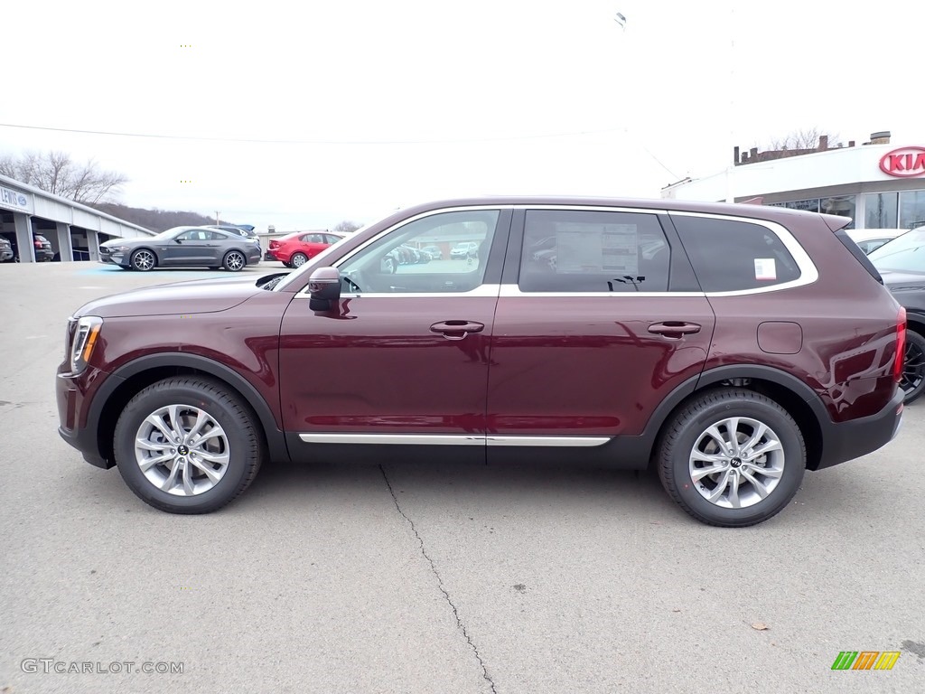 2021 Telluride LX AWD - Sangria / Black photo #6
