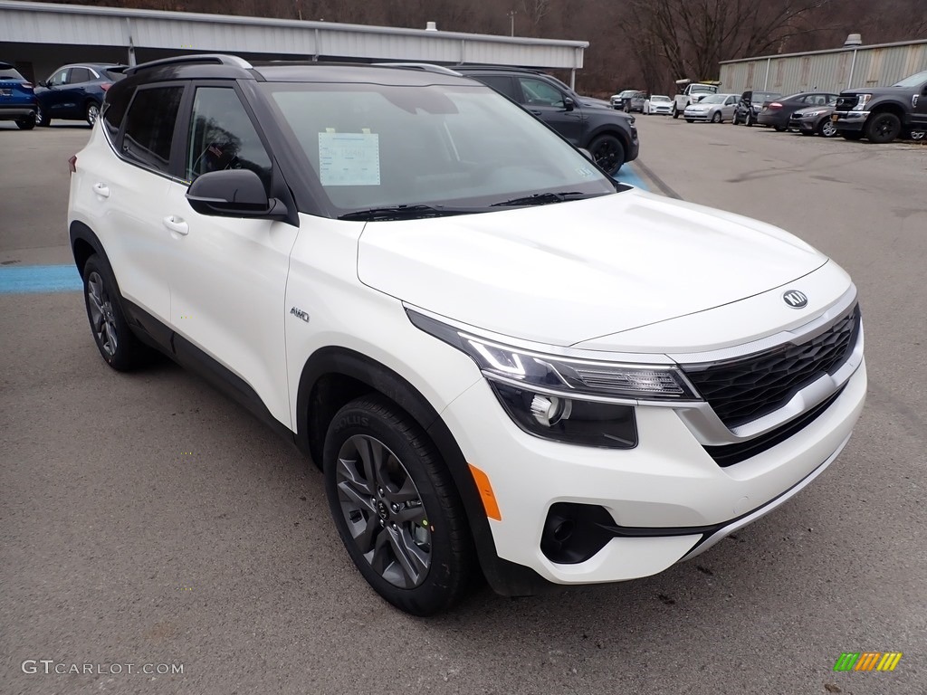 2021 Seltos S AWD - Clear White / Black photo #3