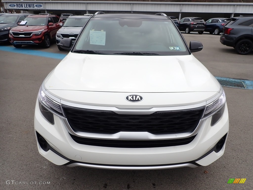 2021 Seltos S AWD - Clear White / Black photo #4