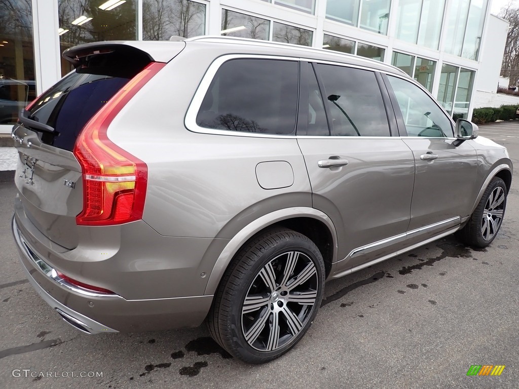 2021 XC90 T6 AWD Inscription - Pebble Grey Metallic / Blonde/Charcoal photo #2