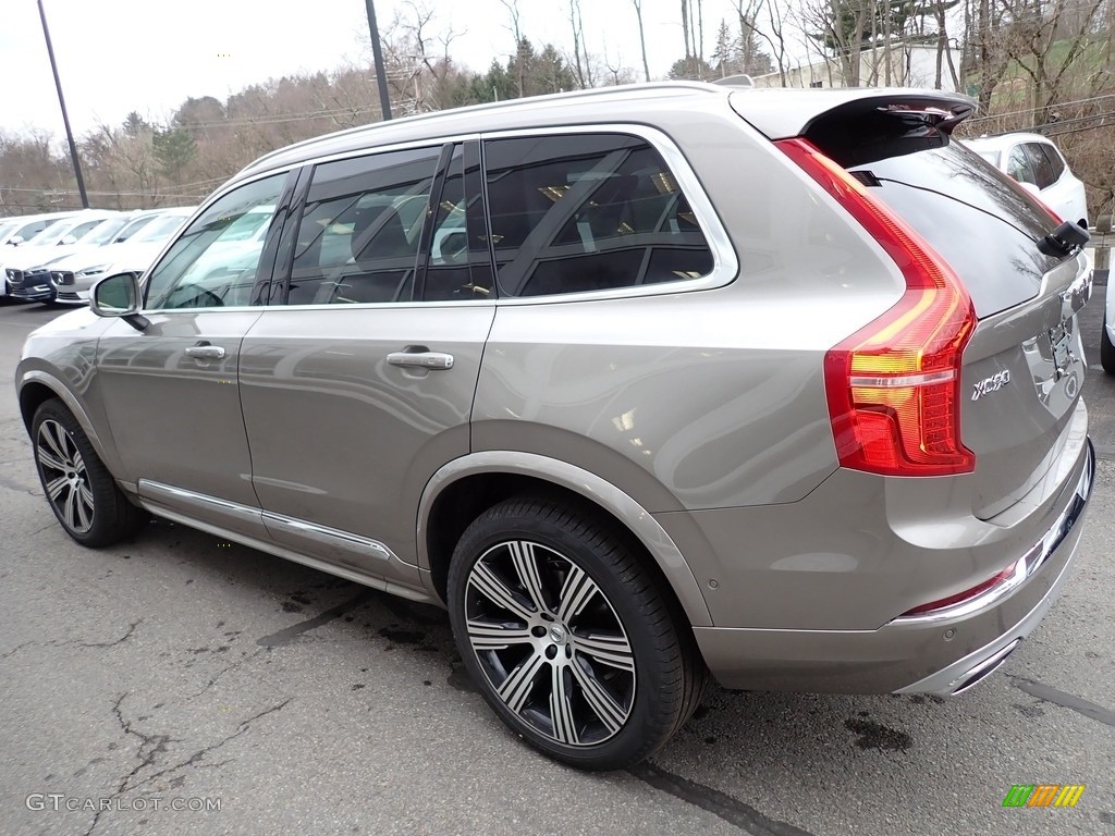 2021 XC90 T6 AWD Inscription - Pebble Grey Metallic / Blonde/Charcoal photo #4