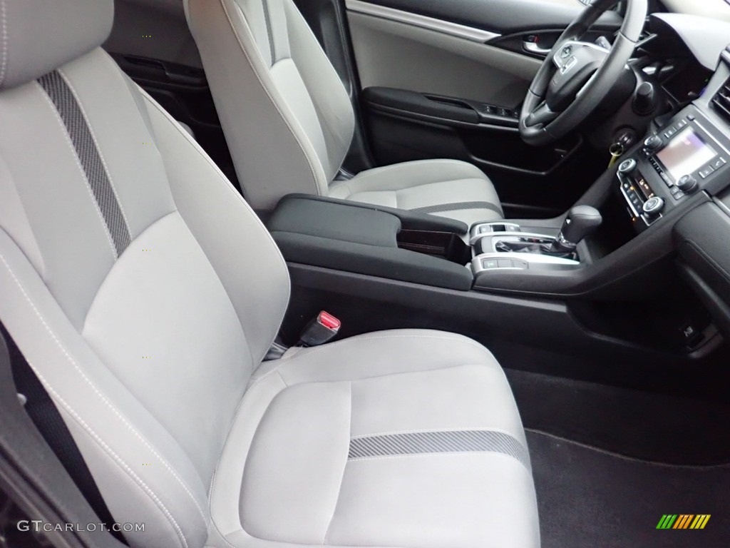 2018 Civic LX Sedan - Aegean Blue Metallic / Gray photo #10