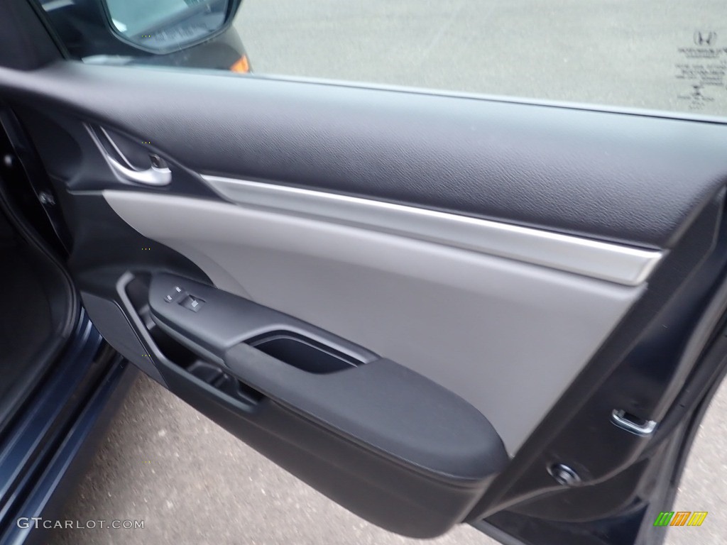 2018 Civic LX Sedan - Aegean Blue Metallic / Gray photo #12