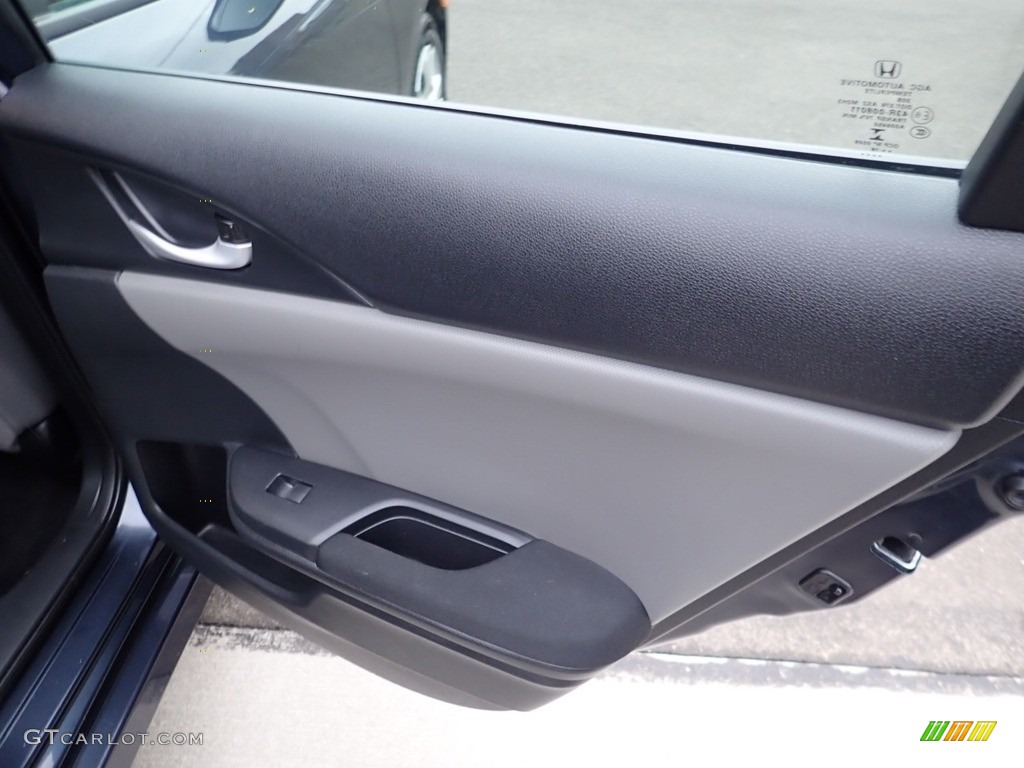 2018 Civic LX Sedan - Aegean Blue Metallic / Gray photo #14