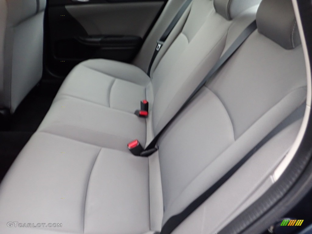 2018 Civic LX Sedan - Aegean Blue Metallic / Gray photo #16