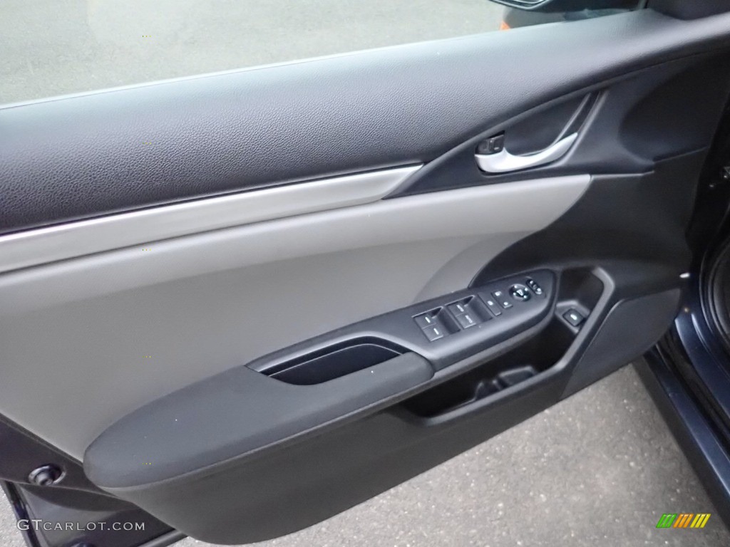 2018 Civic LX Sedan - Aegean Blue Metallic / Gray photo #20