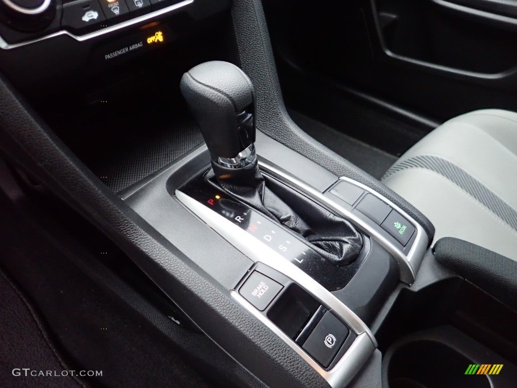 2018 Civic LX Sedan - Aegean Blue Metallic / Gray photo #21