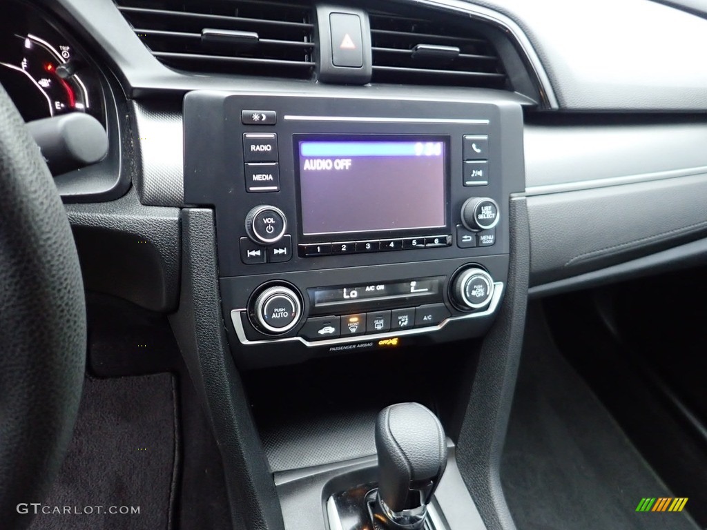 2018 Civic LX Sedan - Aegean Blue Metallic / Gray photo #22