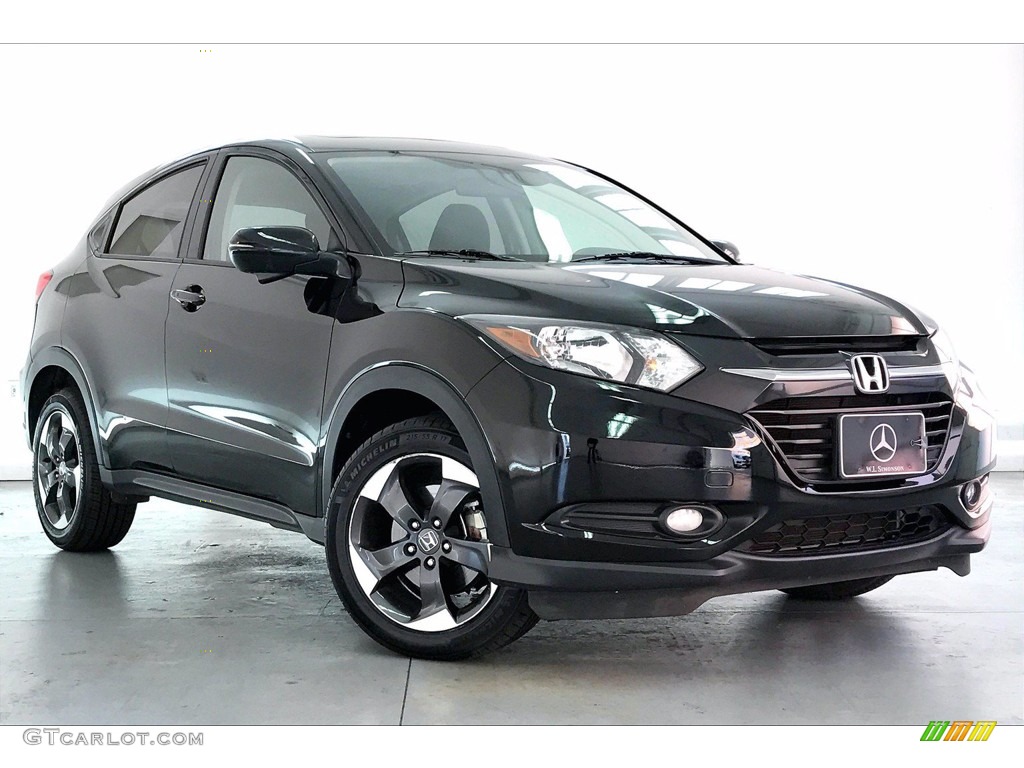 Crystal Black Pearl 2018 Honda HR-V EX Exterior Photo #140742928