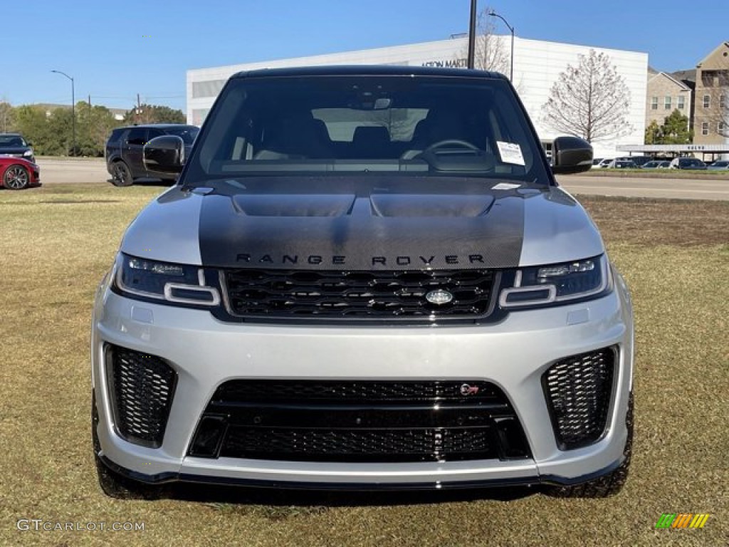 Hakuba Silver Metallic 2021 Land Rover Range Rover Sport SVR Carbon Edition Exterior Photo #140744137