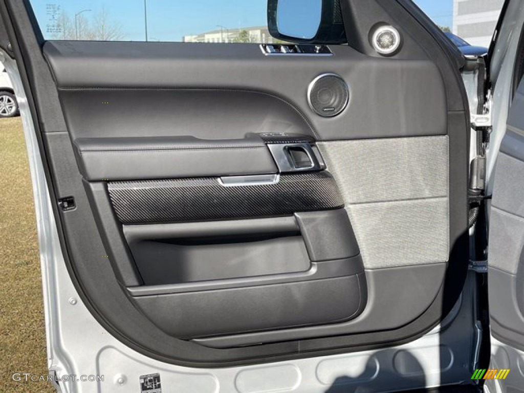 2021 Land Rover Range Rover Sport SVR Carbon Edition Ebony Door Panel Photo #140744209