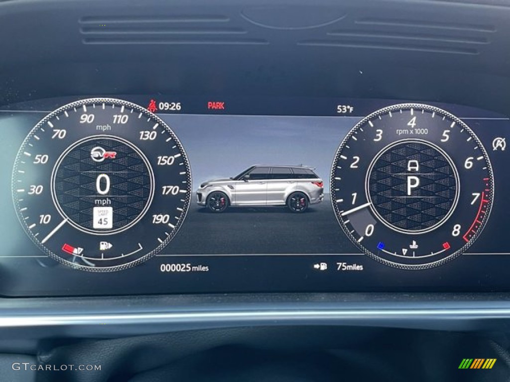 2021 Land Rover Range Rover Sport SVR Carbon Edition Gauges Photo #140744356